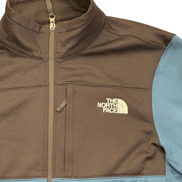 The North Face Astro Ridge Jacket Full Zip Shady Blue  / Black Fleece Size Med - Picture 5 of 7